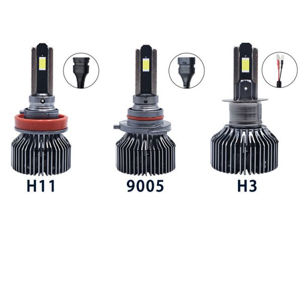 120 Watt H7 LED Headlight Bulb Universal Auto Lighting System New Alloy Brass Front Lamp 6500K 9000LM 24V YOUCHESHI 24-Month