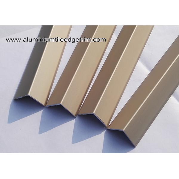 Matt Champagne Square V - Shaped Angle Aluminum Corner Brace With 20mm Edge V20