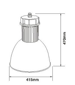 80 W high bay lighting for  warehouse / depot / freight yard hi-power Led light supplier