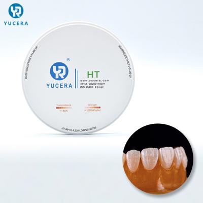 A came de 1200MPA Cad obstrui o bloco dental branco da zircônia de 98mm
