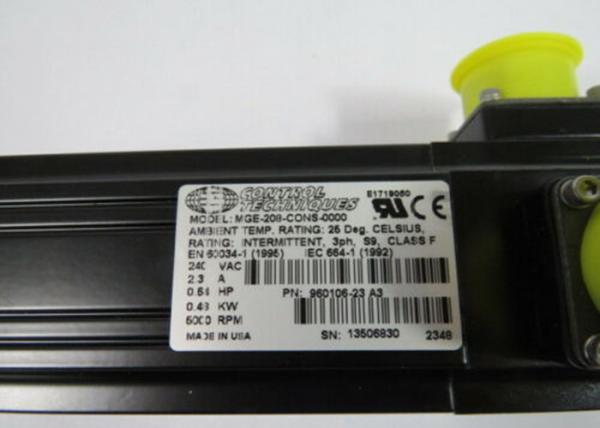 NEW EMERSON 0.48kw SERVO MOTOR MGE-208-CBNS-0000 MOTION CONTROL Industrial Motors 2.6A