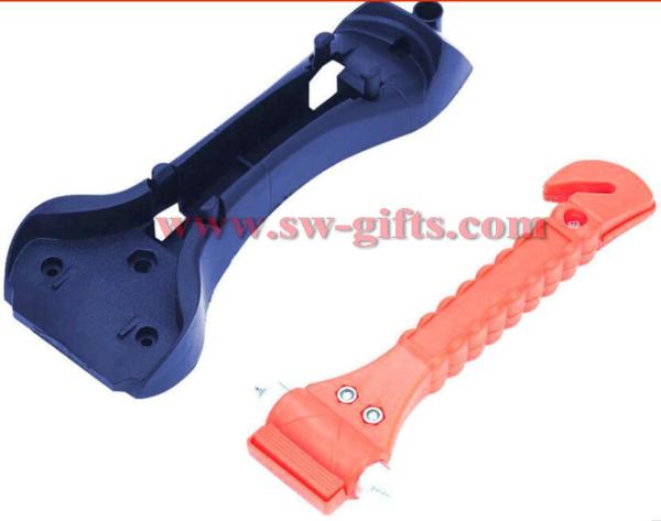 Mini Car Safety Hammer Life Saving Escape Emergency Hammer Seat Belt Cutter Window Glass Breaker Car Rescue Red Hammer
