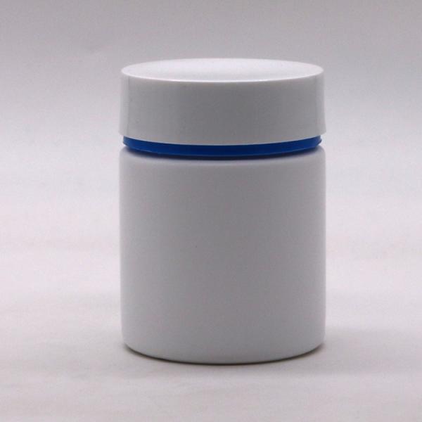Bouteille médicinale en plastique HDPE de 100 ml Bouteille ronde droite pour capsules Porteur de comprimés