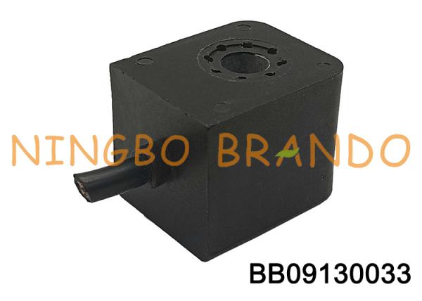 CNOMO Type Pneumatic Solenoid Valve Coil With Cable Wire 9mm Hole Diameter 13VA 10W