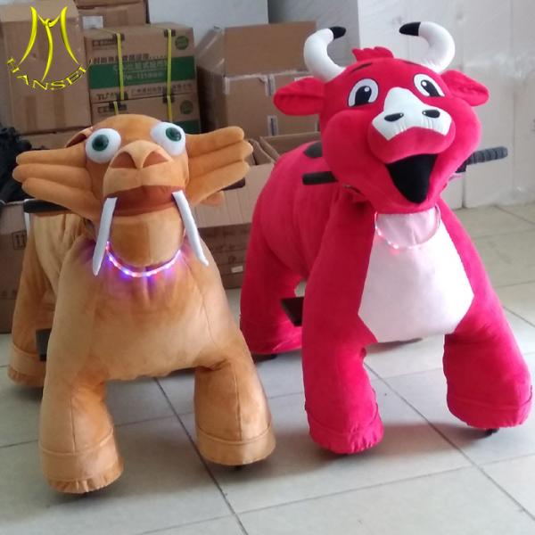 Hansel walking animal ride on toy wholesale and stuffed animal ride from China with plush electric animal ride