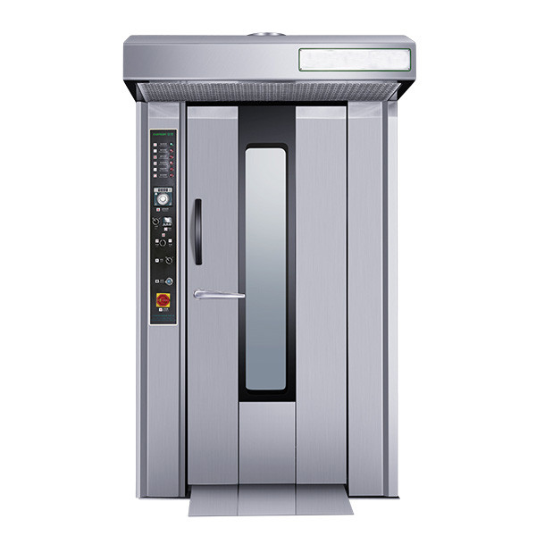 16 подносов поворачивая печь пекарни, вращая печь конвекции 1180кг с одной тележкой подноса