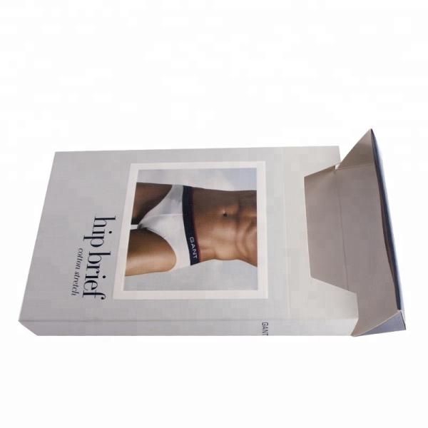 A roupa feita sob encomenda reciclada dos materiais encaixota 40X35X0.2 Cm para o roupa interior dos homens