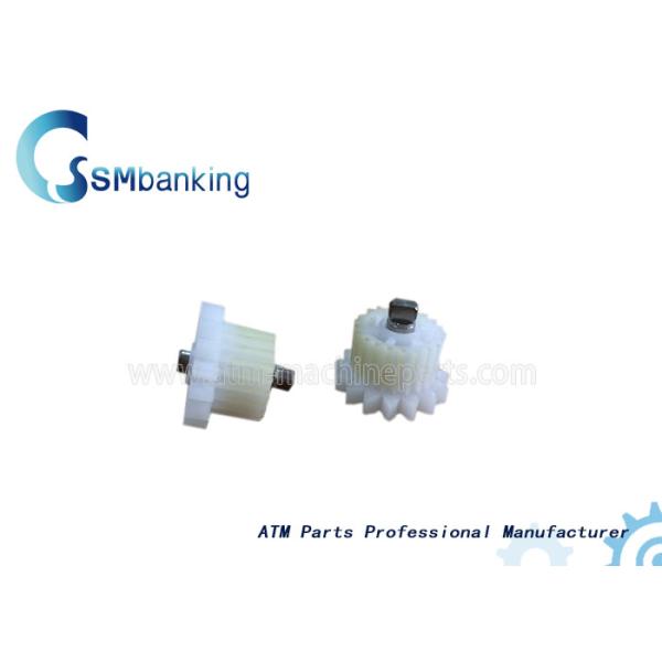 Plastic White Gear Hitachi Spare Parts 4P08885-001 / ATM Machine Hardware Components