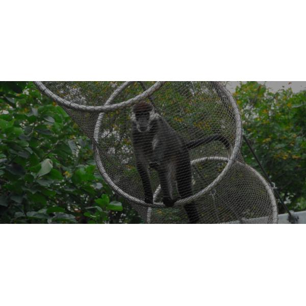 304 Stainless Steel Woven Wire Mesh Anti Corrosion 30-100mm Eye Size