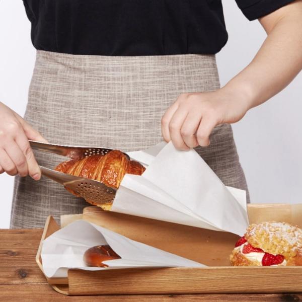 40gsm To 150gsm Eco Friendly Greaseproof Fast Food Paper Bag CMYK For Oil Food