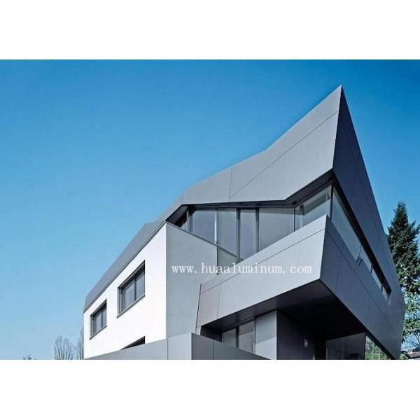 Mould Proof Curtain Wall Panel , PVDF Coated 6mm Aluminium Composite Panel