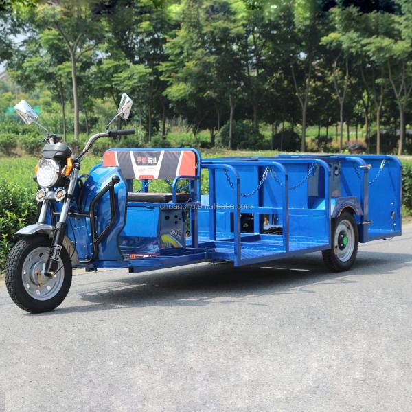Six Barrels Pure Electric Garbage Tricycle For Recycling And Cleaning