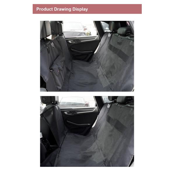Cheap 600d Oxford Dog Car Seat Cover For Back Seat 100% Scratchproof Pet Car Seat Cover With Nonslip Botton