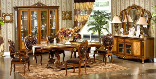 Custom Made Hand Carved Luxury Modern Dining Room Sets 1200mm 1300mm 1500mm