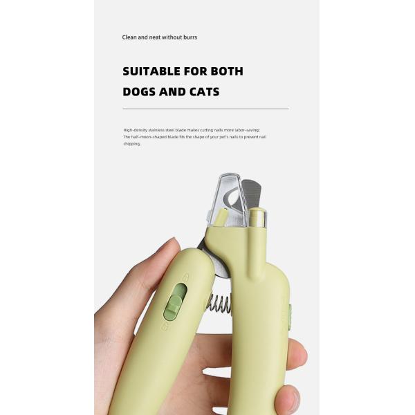 Clippers para uñas de mascotas de luz LED Professional Trimmer eléctrico para uñas de perro