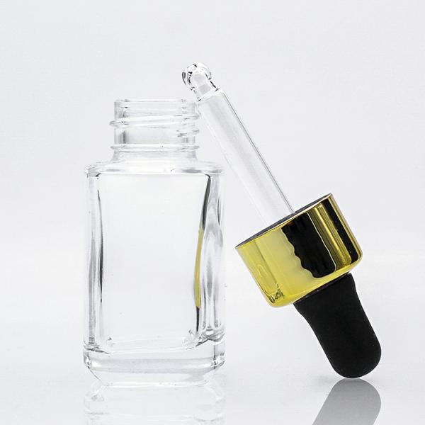 Контейнер стеклянной ясности стеклянной бутылки 15ml бутылки капельницы сыворотки небольшой мини