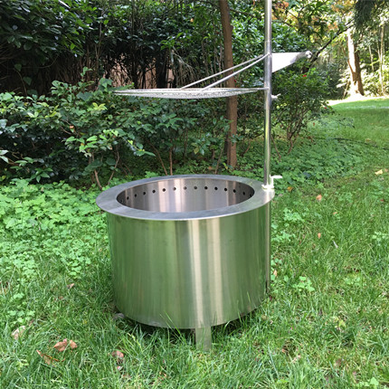 Wood Portable Smokeless Stove 22 Inch 14 Inch Fire Pit And Grill