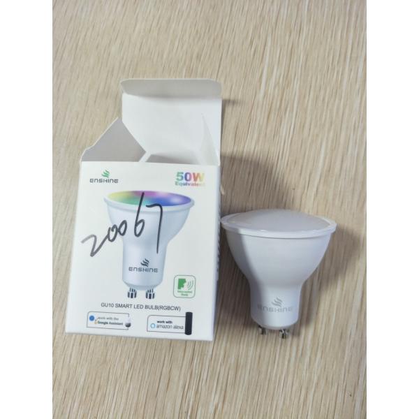 CE UKCA Certified 5W 120D Smart Wifi APP Voice Control GU10/MR16 LED Spot Light Hotel