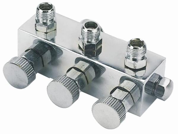 Anti Rust Airbrush Spare Parts 3 Port Manifold Valves Regulator A9-3