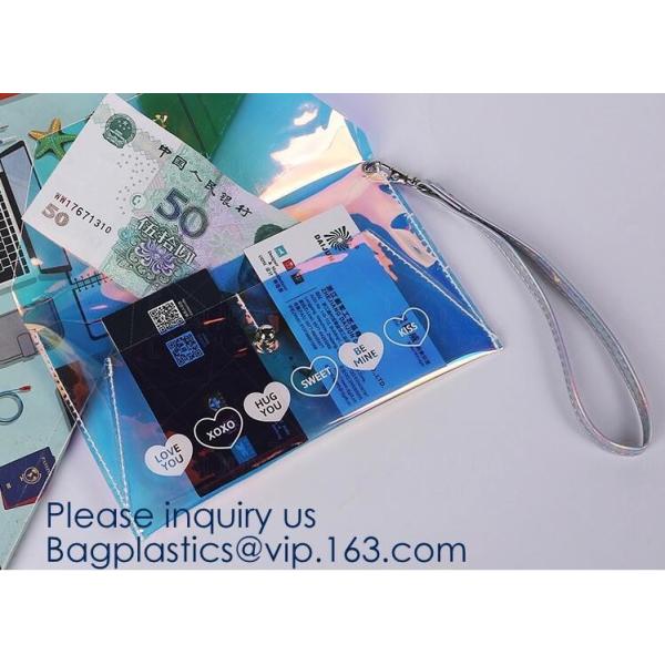Custom Logo Glitter Cosmetic Makeup Eva Clear Pouch / Pouches,Smiggle Pencil Case With Glitter,Tissue Bag CD Case Docume
