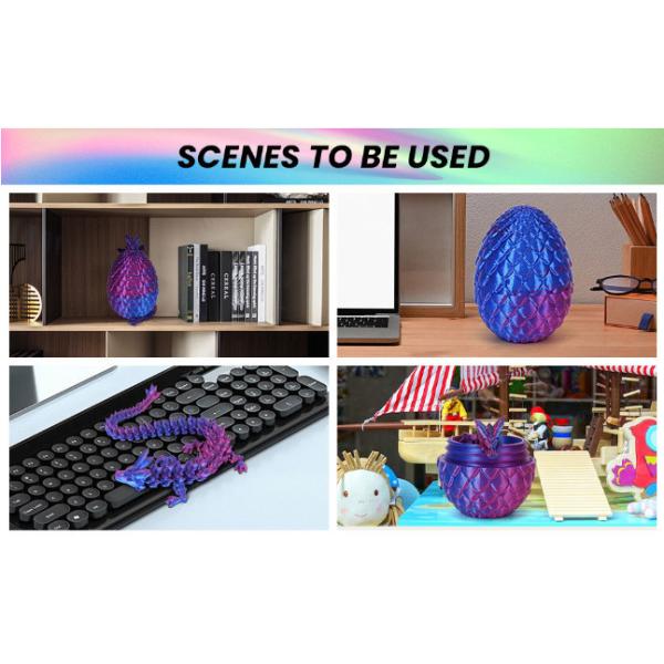 Articulated Crystal in Egg Executive Fidget Desk Toy 3D Printed Dragon Eggs for Unisex Age Range 5-7 Years