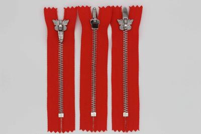 H65 Brass Euro Teeth Metal Teeth Zipper 26 Inch Length Customized For Fr Clothing