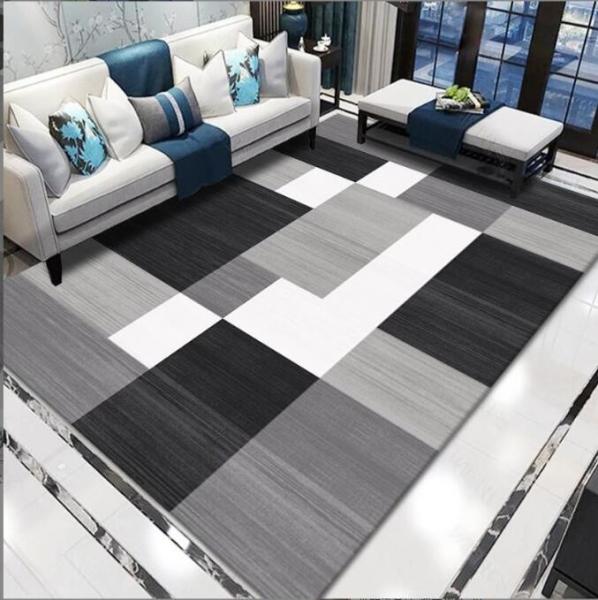 Home Machine Washable Full Living Room Floor Carpets Hand-Printed Sofa Bed Blanket