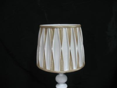 OEM ODM 3 Colors Pleated Hand Gathered Silk Lampshade