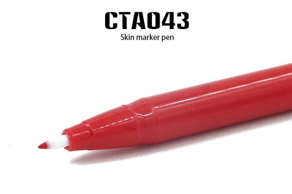 Permanent Makeup Tattoo Accessories , Red Skin Marker Pen Lip Tattoo Use