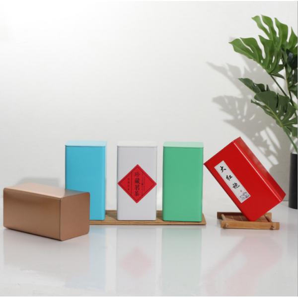 Подгонянные водоустойчивые красочные коробки олова чая утюга с крышкой