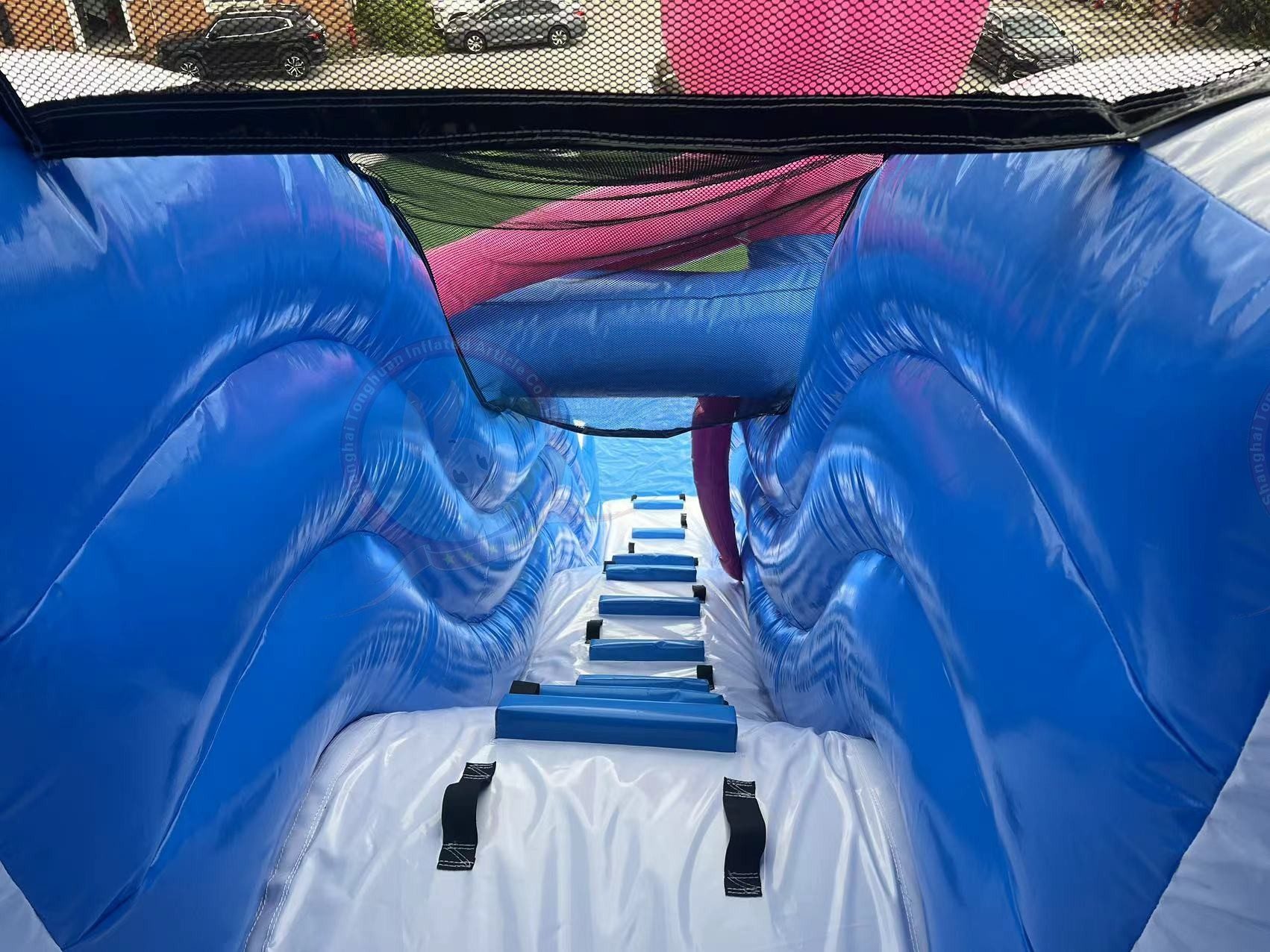 Outdoor Inflatable Water Slide With Pool Custom Cartoon Sea Animal Theme for Family Activities Summer Festivals and Commercial Recreation Projects