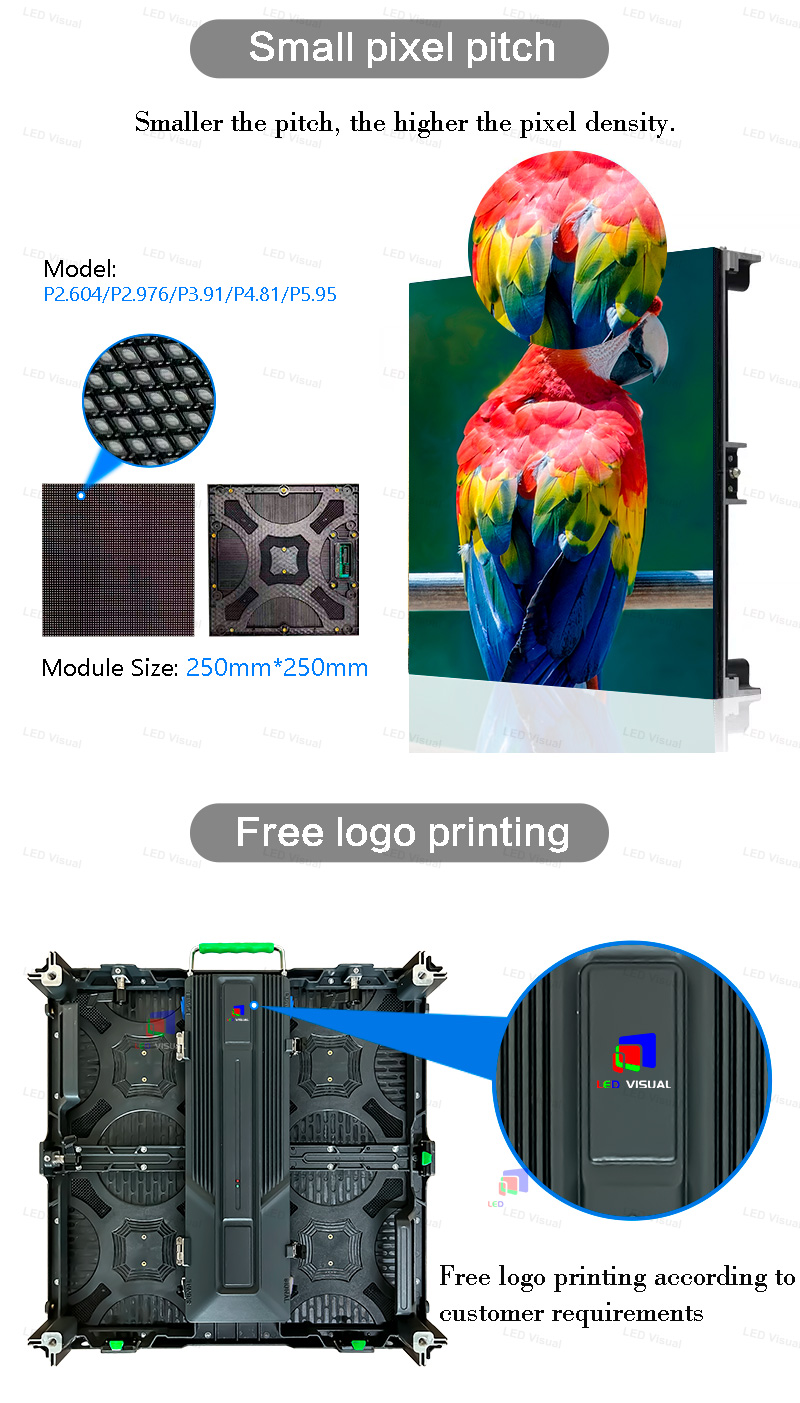Outdoor Led Sign Panels Billboard P3.91 with 500x500mm cabinet and3840hz refresh rate