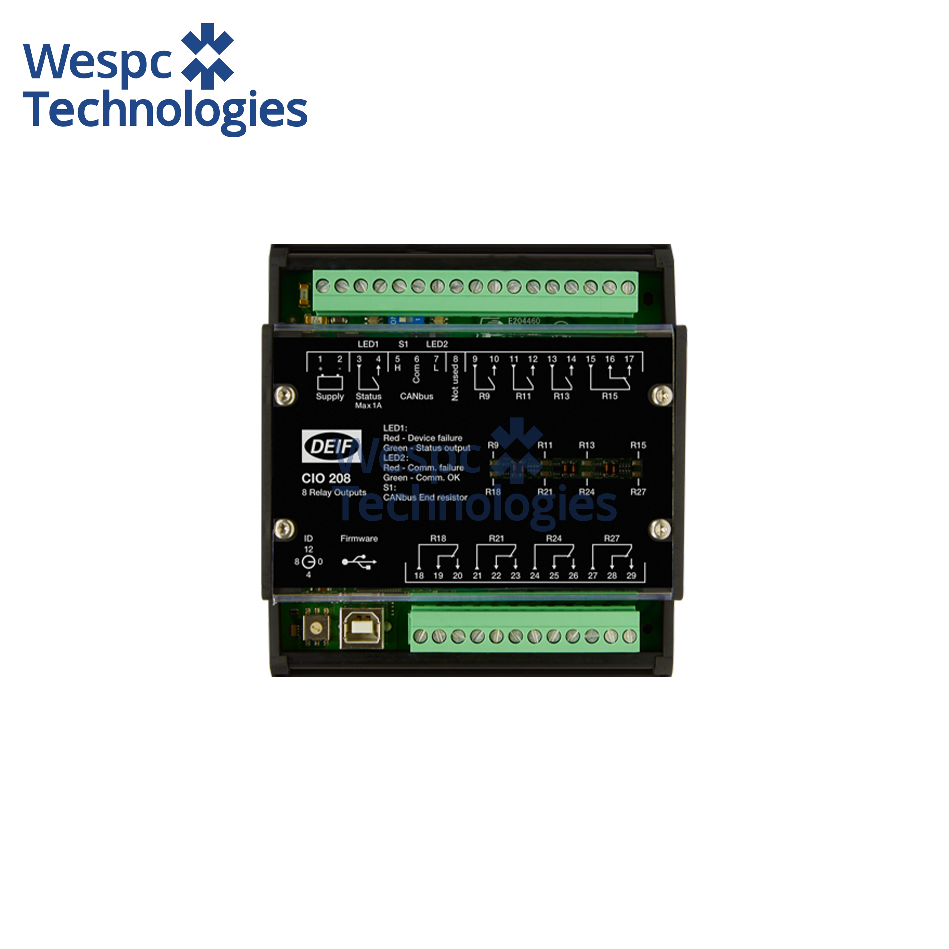 Wespc Original CIO 208 CAN Bus-based I/O Module Remote Output Expansion Module