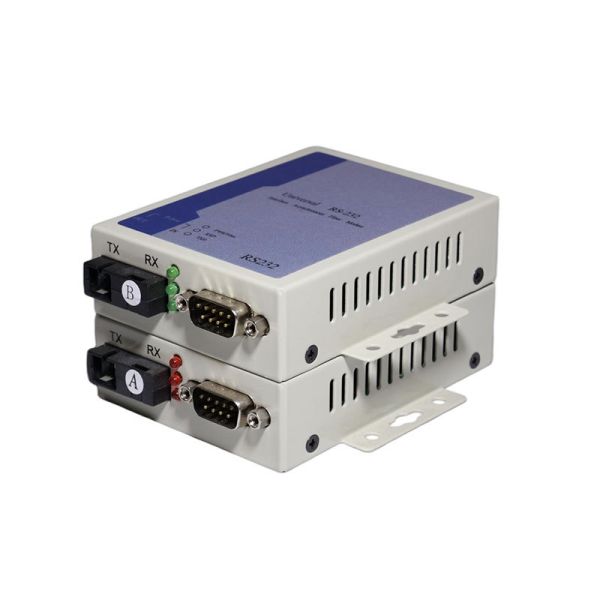 Fiber Optic to RS232 Optical Transceiver Industrial Serial RS232 Fiber Media Converter 