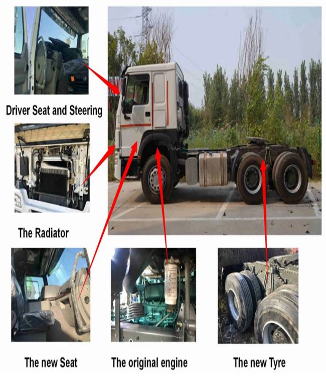 T7 Euro5 12 шины тяжелый грузовик трактор 8X4 430 л.с. 40 тонн SINOTRUK для перевозки на большие расстояния