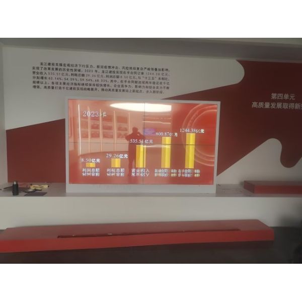 Hot Sale Digital Sign 55 Inch Ultra-thin High-definition 2x2 spliced Transparent OLED Screen