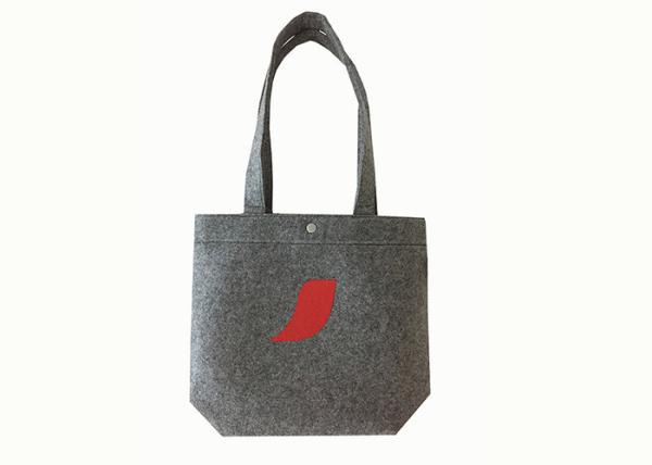 Felt 100 Polyester Tote Bags Dark Grey Felt Tote Bag ISO9001