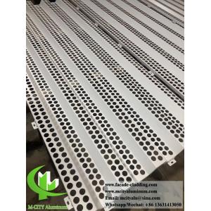 Panneaux de revêtement en aluminium perforé pour façade métallique anti-rouille fournisseur à Guangzhou