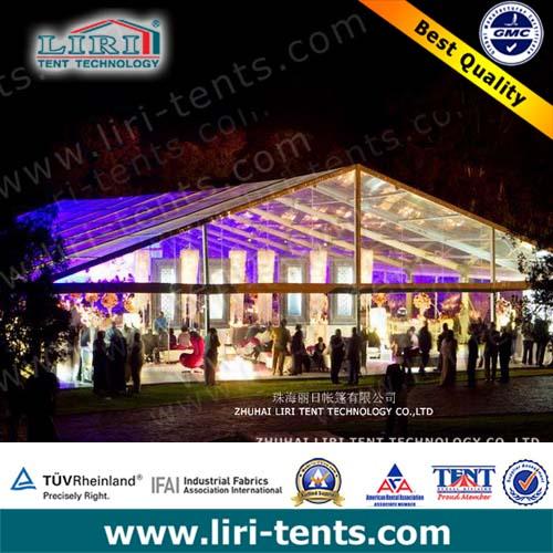 fashion clear PVC structure 20*25m for 400 people wedding party