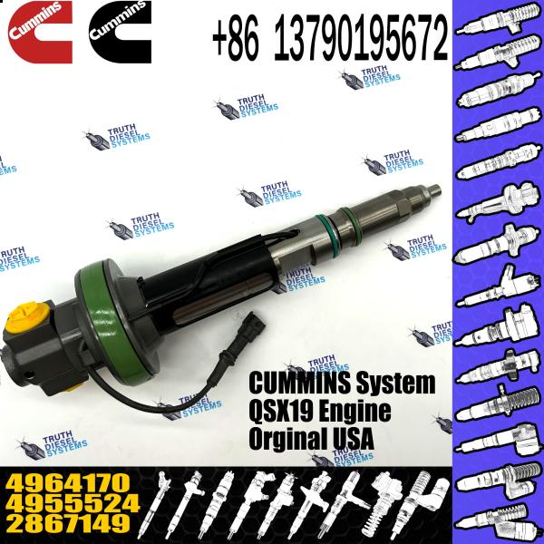 Do motor 4964170 injetor de combustível comum 4955524 do trilho QSK19 diesel 2867149 4955527 2882079 4964173