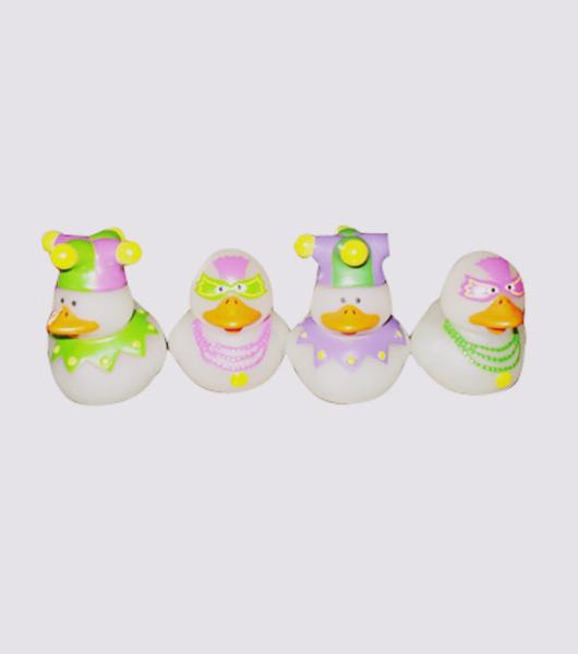 Decorated Rubber Ducks Eco Friendly PVC , Sports Themed Rubber Duck Squeaky Toy 