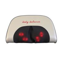 Cuatro modos almohada de masaje eléctrico de cuero de PU con colchón de espalda vibratorio