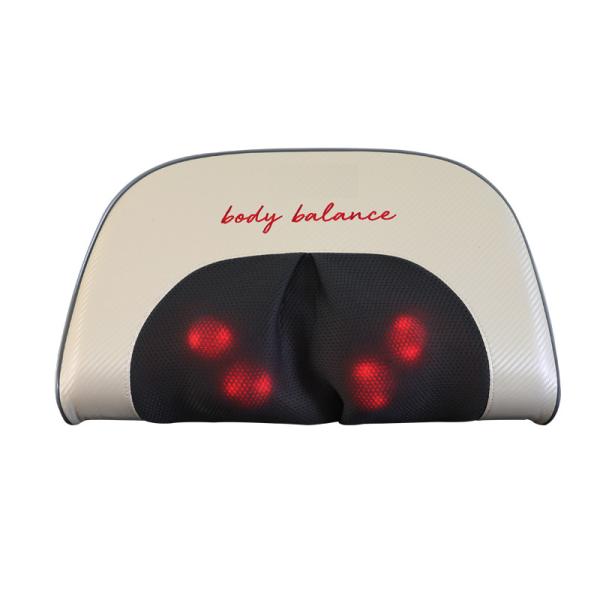 Cochilo de massagem aquecido de PU preto 24W almofada de massagem AC para costas