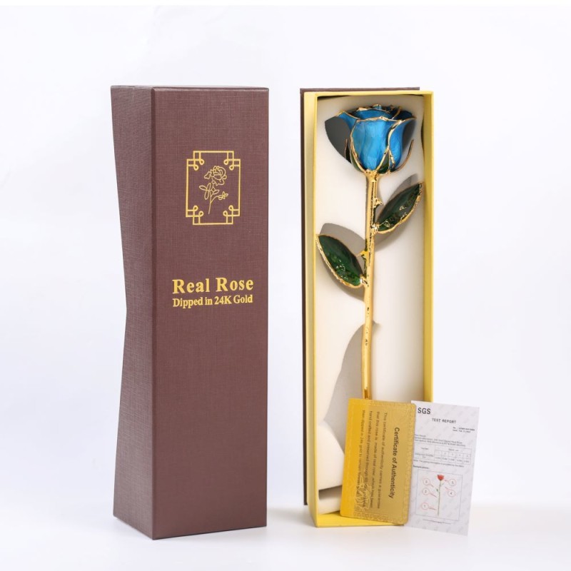Factory Direct Sales of Hot New Products, 24K Gold-plated Roses, Creative Qixi Festival and Mother's Day Gifts, Wholesale