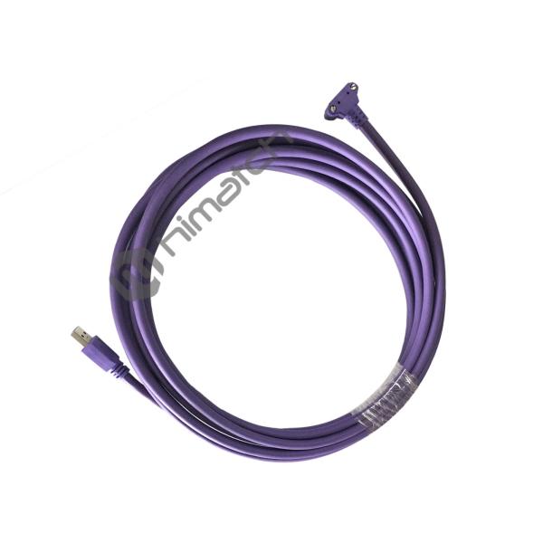 High Flexible USB3 A Male to Micro B Right Angle Male cable with Recessed Screws for Moving System