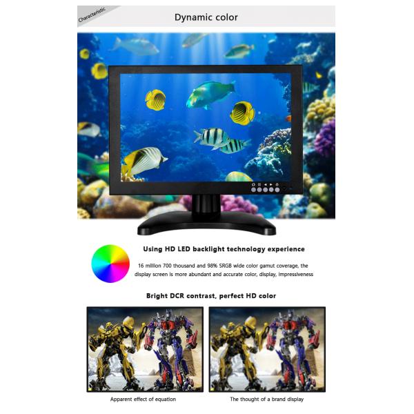 CE ROHS 10 дюймовый черный EDP мини-LCD CCTV монитор 1920x1200 разрешение