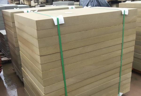 Bush Hammered Face Beige Sandstone Paving Slabs Garden Sandstone Slabs