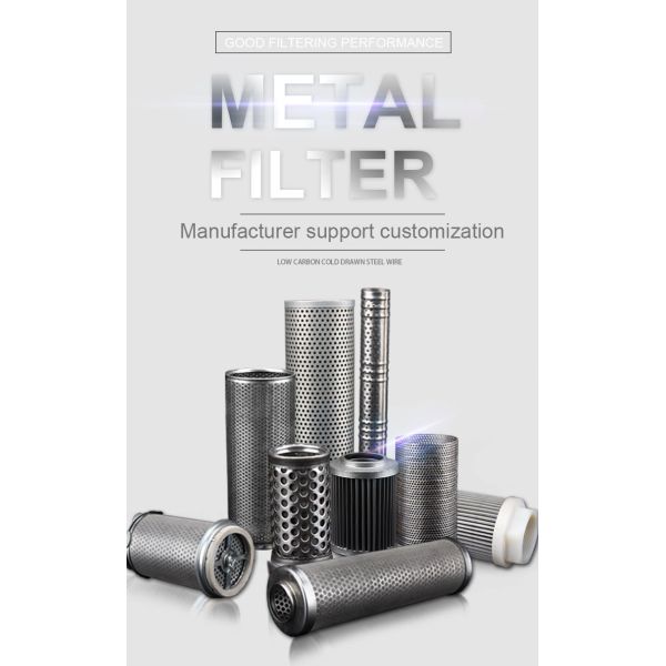 Anti-static Properties Metal Filter Cartridge Energy Saving Design