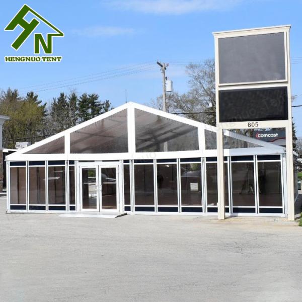 Reinforce Aluminum Profile Clear Outdoor Marquee Tent Glass Wall 1500 People Shelter