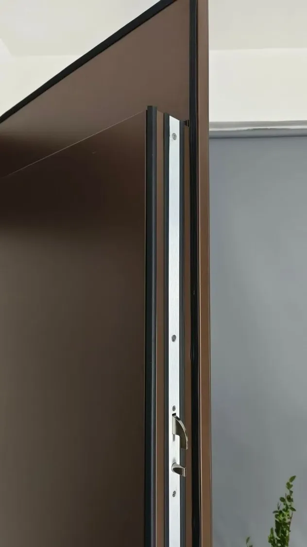 Durable Modern Steel Interior Door with Security Sound Insulation and Customizable Surface for Home Office